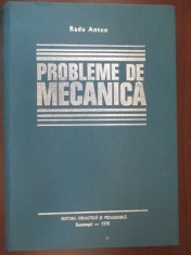 Probleme de mecanica Radu Anton foto