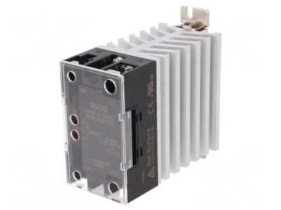 Releu semiconductor 1-fazat 40A 90-240VAC 48-480VAC foto