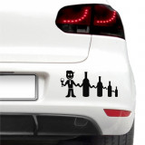 Sticker auto - Iubitor de vin