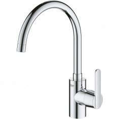 Baterie bucatarie Grohe Get 31494001, 3/8&#039;&#039;, tip C, monocomada, pipa inalta, Crom