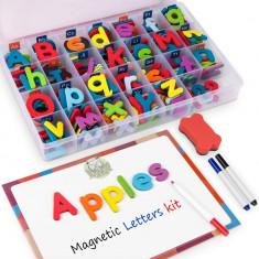 Tabla educativa cu alfabet, litere magnetice,tabla magnetica whiteboard