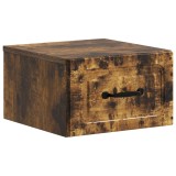 vidaXL Dulap de noapte suspendat Stejar fumuriu 34,5 x 33 x 20 cm 899285