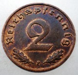 2.659 GERMANIA WWII 2 REICHSPFENNIG 1939 F XF