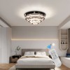 Lustra LED Cristal LLC151/500CH, 64W, 3 Elemente, lumina Rece/Calda/Neutra, Dimabila, Crom Lucios ModernLight Concept, Oem