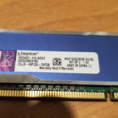 Ram PC Kingston 2GB DDR3 1300MHz KHX1333c9D3B1K2-4GB