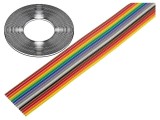 Cablu Bandă 1,27mm Cu 14x26AWG Neecranat PVC 30m