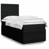VidaXL Pat box spring cu saltea, negru, 80x200 cm, textil 3291878