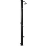Outsunny Duș Solar de 20L cu Robinet Inferior și Temperatură Reglabilă, 15.5x15.5x222 cm, Negru | Aosom Romania