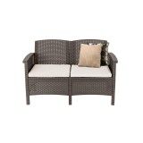 Canapea gradina Leziter Venus 2 locuri, design italian, rezistenta intemperii si UV, 117x64.5x76cm