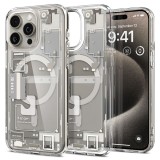 Husa pentru iphone 15 pro max, spigen ultra hybrid magsafe zero one, natural titanium