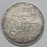 Franța, 100 Franci 1994, Argint.