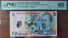 Bancnota 10 lei 2007 foto