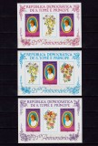 ✅(C34)Sao Tome-Principe 1982 &quot;Printesa Diana - aniversarea a 21 de ani &quot; , nedantelate , complet 3 blocuri nr. 92/93/94, Mi. 767B ,CV Mi. 50 &euro; ,MNH