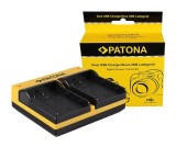 Patona Dual incarcator pentru Panasonic DMW-BLF19 Lumix DMCGH3 DMC-GH3 DMCGH3A DMC-GH3A inkl. Micro-USB K