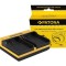 Patona Dual incarcator pentru Panasonic DMW-BLF19 Lumix DMCGH3 DMC-GH3 DMCGH3A DMC-GH3A inkl. Micro-USB K