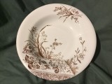 Farfurie din portelan model deosebit de colectie marcaj Egersunds Fayancefabrik Norvegia realizata intre anii 1901 si 1920 !
