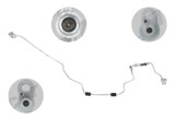 Conducta inalata presiune AC VW Caddy 20, Touran 2015, 20; motor 1.6 TDI, 2.0 TDI, locatie condensator-evaporator, gaz R1234yf, iesire 13,7mm,