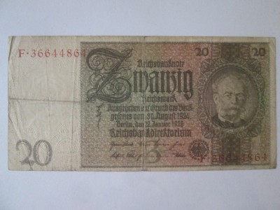 Germania 20 Reichsmark 1929 foto