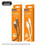 Cablu de date, JOKADE JA010, ZHIZUN Series, USB - Apple Lightning, 3A, 1m, Negru, Blister