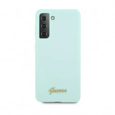 Husa Cover Guess Silicone Metal Logo pentru Samsung Galaxy S21 Plus GUHCS2MLSLMGLB Mint