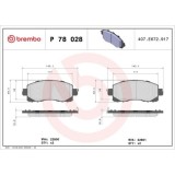 Placute frana Subaru Forester (Sk) 04.18-, Impreza Liftback (Gt) 10.16-, Outback (Bt) 09.19-, Xv (Gt) 04.17-, Fata, Brembo