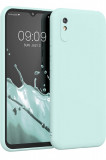 Huse silicon antisoc cu microfibra pentru Xiaomi Redmi 9A 4G Turcoaz, Turquoise, Husa