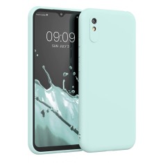Huse silicon antisoc cu microfibra pentru Xiaomi Redmi 9A 4G Turcoaz
