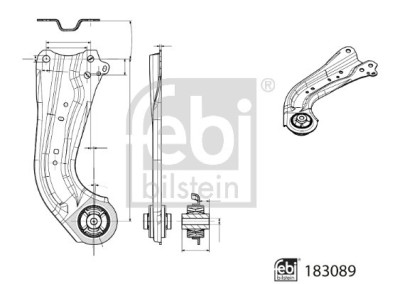 FEBI BILSTEIN 183089 Brat, suspensie roata foto