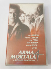 Caseta video VHS originala film tradus Ro - Arma Mortala 4 foto