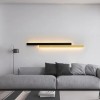 Lustra LED Liniara Alessandro DESIGN, 29W, Alb/Negru, Design Modern, Interior, Lungime 80cm, Living/Dormitor