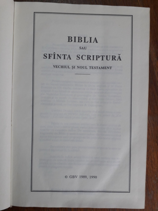 Biblia an 1990 / R5P3F