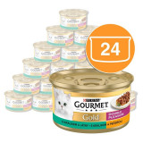 Cumpara ieftin Conservă Gourmet GOLD - bucăți de iepure și ficat fripte și &icirc;năbușite, 24 x 85g