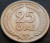 Cumpara ieftin Moneda istorica 25 ORE - SUEDIA, anul 1940 *cod 735 B - MAI RARA!, Europa