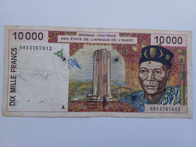 Statele Vest Africane (Coasta de Fildeș) - 10000 Francs ND foto