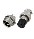 Conector MICROFON MARE 5 Pini set Mama+Tata 20 mm, Oem