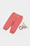 Cumpara ieftin Pantaloni lungi, Two thread, 100%bumbac organic - Rose, BabyCosy (Marime: 18-24 Luni)