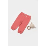 Pantaloni lungi, Two thread, 100%bumbac organic - Rose, BabyCosy (Marime: 6-9 luni)
