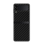 Cumpara ieftin Set Folii Skin Acoperire 360 Compatibile cu Samsung Galaxy Z Flip 3 - Wraps Skin Carbon Black, Negru, Oem