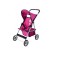 Carucior pentru papusi cu 4 roti, mov, MalPlay 102854