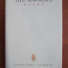 Titu Maiorescu - Opere volumul 3 (1986, editie cartonata)
