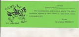 Bnk div Festivalul de umor Slatina 2001 - invitatie