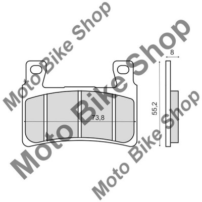 MBS Placute frana sinter Honda CBR600 RR fata, Cod Produs: 225102913RM foto