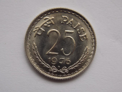25 PAISE 1976 INDIA-UNC foto