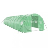 Cumpara ieftin Sera cu cadru din otel, verde, 36 m&sup2;, 12x3x2 m