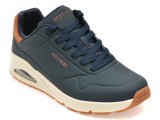 Pantofi sport SKECHERS bleumarin, UNO, din piele ecologica