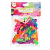 Baloane de apă cu adaptor, 100 buc, multicolore, CMCLASS