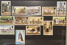 PC329 - PITCAIRN ISLANDS 1977 Peisaje/ Vederi, serie MNH, 11v