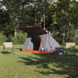 Cort de Camping Gri și portocaliu 282 x 225 x 154 cm Poliester