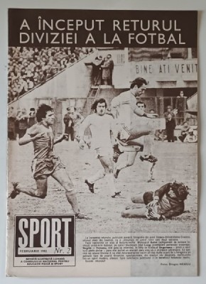 SPORT , REVISTA ILUSTRATA LUNARA , NUMARUL 2 , FEBRUARIE , 1982 foto