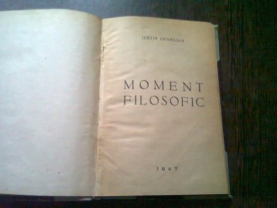 MOMENT FILOSOFIC - JUSTIN GEORGIAN foto